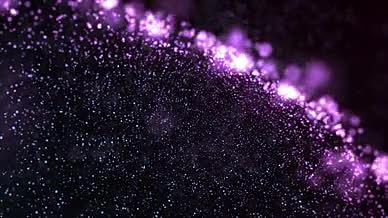 4k紫色粒子跳动动感空间宇宙星空背景视频的预览图